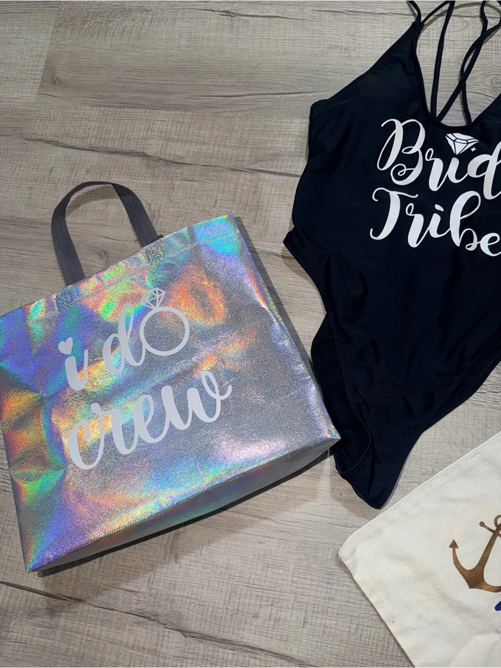 Bride Tribe Bundle Swimsuit XL, Coverup, Tote Bag, Pen, Glasses Bachelorette